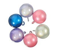 Alipis 6 Pcs round Copper Bells for DIY Hanging Crafts Japanese Style Easy-Hang Decorative Accessories for Costume Keychain Festive