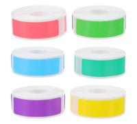 Alipis 6 Rolls Portable Printing Labels Self-Adhesive Paper Rectangular 4x1.2cm 6 Rolls 160 Labels Per Roll Asset and Office Organisation