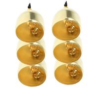 Alipis 6 Sets Alloy DIY Craft Bells Compact Hanging Ornaments for Home Door Decor Christmas Tree Wedding Decoration Metal Jingle Bells