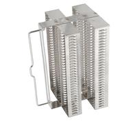 Alipis 60 Positions Stainless Steel Microscope Slides Holder Rack for Staining and Biology Accessories Sturdy and Easy to Clean for Lab Use