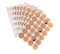 Alipis 600pcs Round Kraft Paper Self-Adhesive Labels Stickers for Holiday Packaging Envelope Seals Wedding Baking Canning Glass Jar Party Favor Decoration