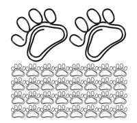 Alipis 60pcs Cartoon Paw Print Paperclip Metal Decorative Paper Clips for Document Sorting Cute Office Supplies for Boys and Girls Students Teachers Work Desk Organizers Study Note