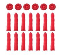Alipis 60pcs Flexible Latex Caulk Caps for Sealing and Preserving Open Caulking Tubes, Red Protective Covers to Keep Caulks and Glues Fresh, Suitable for Decorators and DIY Use,