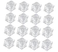 Alipis 60pcs Reusable Faux Ice Cubes Made from Lightweight Acrylic, Irregular Fake Ice Cubes for Food Photography and Craft Decorations