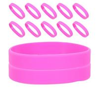 Alipis 60pcs Stretch Silicone Bracelets for Men Women Teens Plain Colored Wristbands Elastic Skin-Friendly Bands for Sports Party Favors Event Group Identification