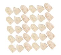 Alipis 60pcs Unfinished Wooden Fairy Doors for Garden DIY Craft Natural Wood Miniature Elf Door Blanks Beige Micro Landscape Accessories for Terrarium Bonsai Decoration