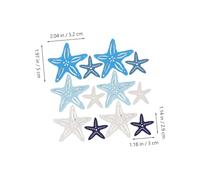 Alipis 68pcs Sea Star Wooden Cutouts Natural Wood Slices Beach Decor DIY Home Decorations Lightweight Nautical Theme Party Craft Supplies