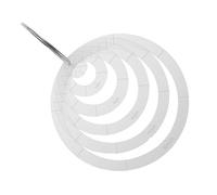 Alipis 6pcs Acrylic Quilting Ruler Set with Comfortable Gripping and Precise Alignment, Round Circular Templates 1-6 Inch Diameter for Crafts and DIY Projects, for Beginner Quilters