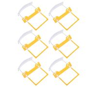 Alipis 6pcs Adhesive-Backed Binding Clip Mini Paper Clamp Binder Clips for Office Documents School Classroom Home Use
