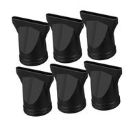 Alipis 6pcs Black Plastic Hair Dryer Attachments with Concentrated Airflow for Precision Styling and Fast Drying Compatible with Hair Dryers Lightweight Hairdressing Tools