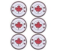 Alipis 6pcs Canada Flag Lapel Pin Badge Patriotic Flag Pin Safe to Use Easy to Clip for Mom and Daughter Canada Day Accessory