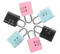 Alipis 6Pcs Cartoon Combination Padlocks Set, Wear-Resistant Multi-Function Locker Locks for ’S Safety, Household Daily Use Convenient Padlocks