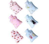 Alipis 6pcs Compact Hot Water Bag PVC Small Size Cute Hand Warmer with Lovely Design for Home Office Use for Thanksgiving and New Year's Day