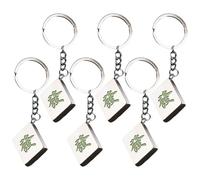 Alipis 6pcs Creative Mahjong Keychains Made of Sturdy Stainless Steel, Not Easy to Scratch and Safe to Carry, Car Key Rings for Everyday Use and Unique