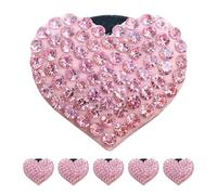 Alipis 6pcs Diamond-encrusted Aromatherapy Clip for Car Air Conditioner Vent Decor Vent Clips Bling Rhinestone Heart Charms Car Fragrance for Air Outlet