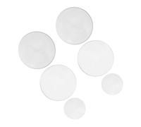 Alipis 6pcs Double Convex Glass Optical Lenses Diameter with Focal Lengths for Scientific Experiments and Classroom Demonstrations