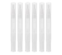 Alipis 6pcs Empty Cuticle Oil Pens Brush Tip 3ml Portable Twist Lip Gloss Tubes Cosmetic Containers Set for Nail Care