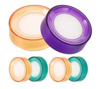 Alipis 6pcs Finger Sponge Moistener Pads for Counting Cash - Non-Slip Fingertip Wet Sponge Tool - Random Color Office Finger Moisturizer for Paper Handling and Sorting