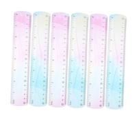 Alipis 6pcs Flexible Ruler for Straight Flexible Ruler Metric Plastic Drafting Mathematics Drawing Straight for Student Math Learning Pvc