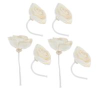 Alipis 6pcs Flower Diffuser Sticks with Cotton Rope and Rice Paper Material, Lasting Floral Scent Essential Oil Accessory for Home Fragrance and Aromatherapy Decor