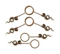 Alipis 6pcs Golden Alloy Snake Keychains with Unique Design and Intricate Craftsmanship, Versatile Souvenir Key Rings for Keys and Wallets, Decorative Charms for 2025 Year of The Snake