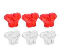 Alipis 6pcs Heart Toilet Flush Button - Press Push Handle - Lid Lifter Pusher Helper for Women with Long Nails - Restroom Upgrade Fits Home Toilet Tank 2x1.6x1.4Inches