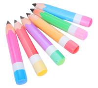 Alipis 6PCS Inflatable Pencil Props PVC Back to School Classroom Hanging Decorations Lightweight Party Favor Graduation Photo Decor