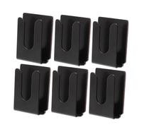 Alipis 6pcs Metal Radio Microphone Hanger Hooks Heavy Duty Mic Holder Clips for Car Vehicle Use Portable Mic Stand Accessory for Home Office