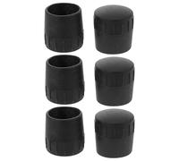 Alipis 6pcs Mic Arm Stand Foot Protector Cap Rubber Foot Pad for 25mm Diameter Tube Prevents Wobbling and Sliding Reduces Vibrations and Noise for Recording Studios and Stage Performances