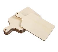 Alipis 6Pcs Mini Wooden Cutting Boards Unfinished Food Serving Trays Fruit Plates DIY Crafting Snack Presentation Pallet