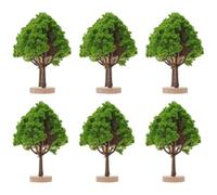 Alipis 6pcs Miniature Road Tree Landscape Decoration for Sand Table Models