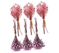 Alipis 6pcs Natural Dried Mini Bouquet Breath Flowers Wedding Decor Artificial Flower Arrangement for Centerpiece Home Table Decoration