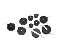 Alipis 6pcs Physics Pulley System Heavy Duty Double Pulley Block for Education and Mechanics Experiments Modular Portable Teaching Equipment for Schools and Research Labs