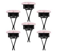 Alipis 6Pcs Pink Heart Bling Rhinestone Car Vent Clips Aromatherapy Diffuser Car Air Conditioner Outlet Perfume Clip Fragrance Vent Decoration Accessories