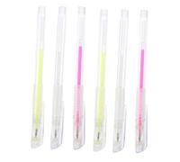 Alipis 6pcs Portable Eyebrow Marking Pens for Precise Brow Mapping with Fine Tips Smudge-resistant and Makeup Positioning Tool for Beginners and Professionals White Pink Fluorescent Green