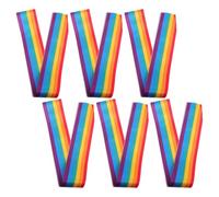 Alipis 6pcs Rainbow Pride Shoulder Belts Fabric Party Sashes Lightweight Comfortable Unisex Design Accessories for Parade Events and Party Favour Assorted style