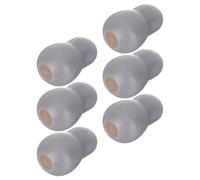 Alipis 6pcs Replacement Stethoscope Ear Tips Soft Pvc with Curved Fit and Fixed Tube Connection for Stethoscopes Grey Comfortable Noise Reduction Earbuds for Staff