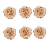 Alipis 6pcs Rose Flower Button Cover Cuff Links for Shirt and Suit Jackets, Zinc Alloy Material, Compact and Press to Install, Elegant Design Suitable for Formal Business and Outdoor
