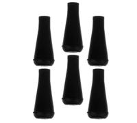 Alipis 6pcs Rubber Arrowheads Black Heads 8mm Soft Arrow Tips for Target Throwing Practice Safety Replacement