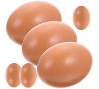 Alipis 6pcs Simulated Egg Model Faux Eggs for Decorating Craft Play as Photography Props for Easter