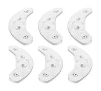 Alipis 6pcs Stainless Steel Shoe Heel Protectors for Boots and Shoes, Multi-purpose Sole Protector with Impact Absorbing Function, Easy to Install for Daily Use and Hiking
