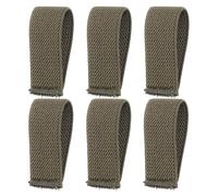 Alipis 6pcs Tactical Elastic Belt Keepers Webbing Strap Retainers Canvas Belt Loop Holders Sturdy Outdoor Backpack Strap Fixing Loops for Hiking and Camping