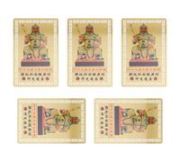 Alipis 6pcs Tai Sui Blessing Cards 2026 Horse Year Amulet with Aluminum Material, Symbolic Protection and Collectible Value, Unique Design for Wallet Decoration and Car Charm