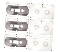 Alipis 6pcs Tape Cassette Tape Storage Blank Audio Cassettes Wall Decor Diy Decor Vintage Style