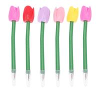 Alipis 6pcs Tulip Ballpoint Pens Fake Flower Decorations Novelty Writing Pens for Students and Teachers for School and Office Supplies Random Color