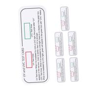 Alipis 6pcs UV Intensity Reading Cards Light Wavelength Indicator Test Sensor for Accurate Measurement Versatile UV Light Detector Cards with Clear Display and Operation