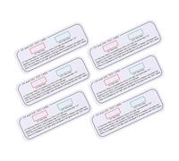 Alipis 6pcs Uvc Uv Testing Cards Reusable Uv Detection Cards for Sunlight Intensity and Protection Test