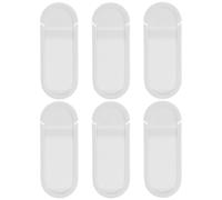 Alipis 6Pcs Webcam Sliding Laptop Privacy Cover ABS Material Slide to Open Design Does Not Damage Device White for Online Privacy Protection