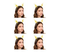 Alipis 6pcs Yellow Flash Spark Headband Christmas Party Hair Accessories for Women Performance Headdress Photographic Props