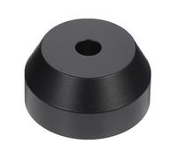 Alipis 7 Inch Turntable 45 Record Adapter Vinyl Record Dome Replacement Aluminum Excellent Stability Perfectly Adapted to Spindle Black Professional Djs and Home Use